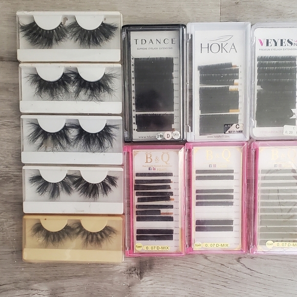 Lot Of 12 Assorted False Lashes Eyelashes & Eyelash Extentions Sets Bundle - Picture 2 of 9